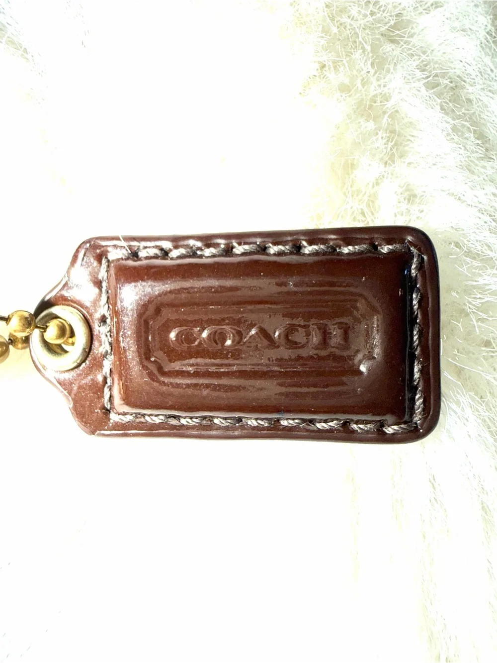 Coach Brown Signature Canvas Crossbody with Leather Trim
